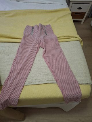 Leggings Calzedonia Rayas Rojas y Blancas