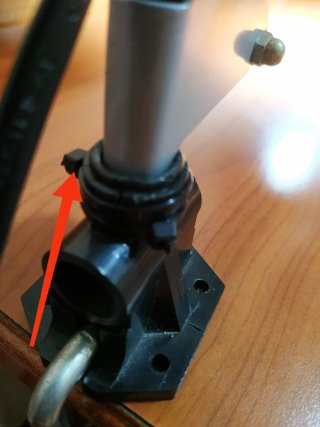 Lampada da tavolo snodabile grigia