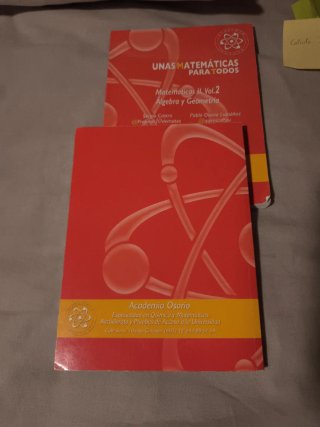 Libros de unas matemáticas para todos
