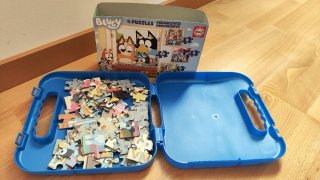 4 Puzzles Bluey Progresivos 12-25 Piezas