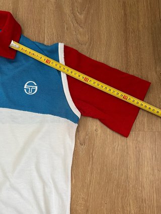 Camiseta Sergio Tacchini M Azul Roja Blanca