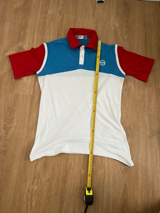 Camiseta Sergio Tacchini M Azul Roja Blanca