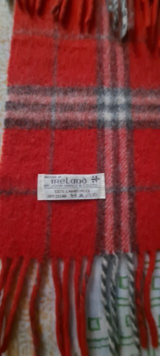 Bufanda Tartán Rojo Ireland