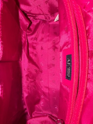 Bolso Armani Jeans Rosa Charol
