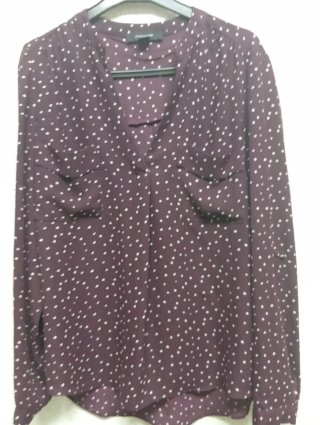 Camisa burdeos lunares Atmosphere talla 38
