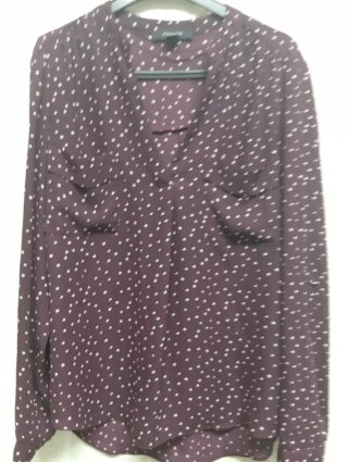 Camisa burdeos lunares Atmosphere talla 38