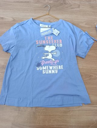 Pijama Snoopy Corto Azul