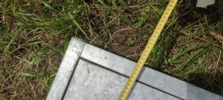 Caseta galvanizada para contador de gas