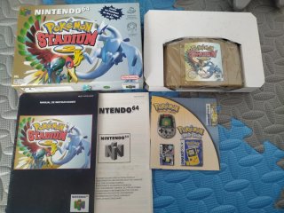Nintendo 64 con super Mario 64 y Pokémon