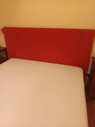 Colchón, cabecero y base tapizada cama 1.50