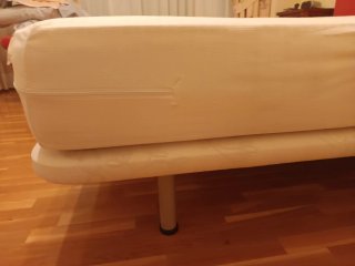 Colchón, cabecero y base tapizada cama 1.50
