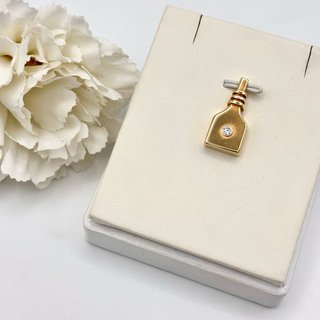 Colgante de oro 14kt con diamante