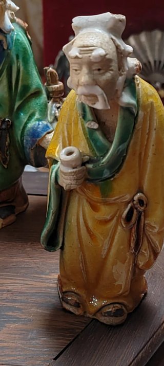 Set 3 Statuine Saggi Orientali Vintage