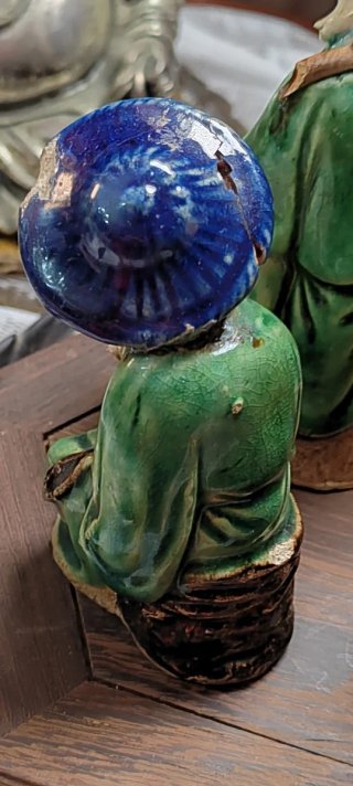 Set 3 Statuine Saggi Orientali Vintage