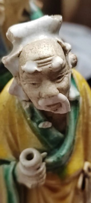 Set 3 Statuine Saggi Orientali Vintage