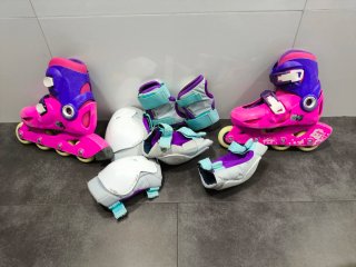 Patines y protecciones infantiles talla 28-30