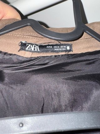 Chaqueta Zara Ante Marrón Talla M