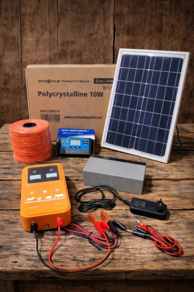 Pastor eléctrico 12v hasta 10km caballos