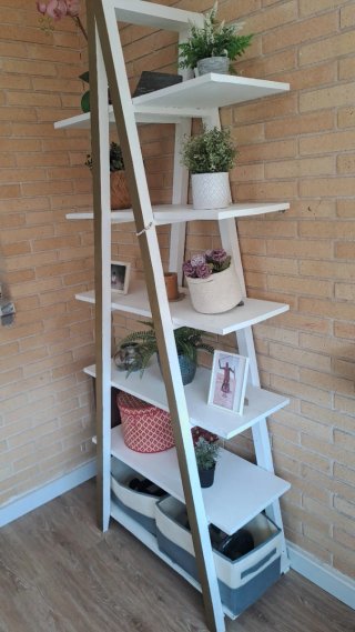 OFERTA SEMANA!! Estantería Pirámide Madera Blanca
