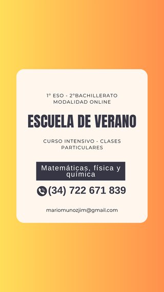 Clases Particulares | Escuela de Verano