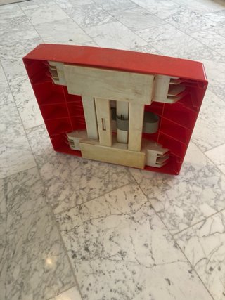 Taburete plegable de plástico años 60