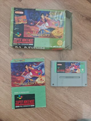 Manuale di Aladdin per Super Nintendo SNES PAL