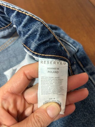 Jeans Reserved tiro alto talle 38