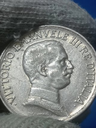 Moneta Argento Regno Italia 1917 L.1