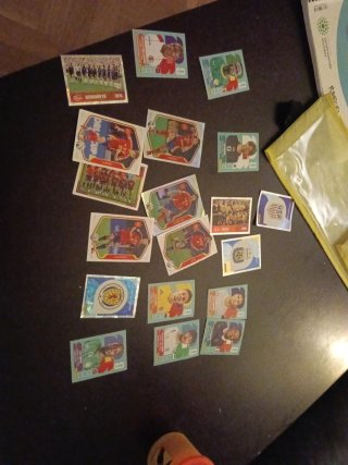 Cromos de fútbol variados