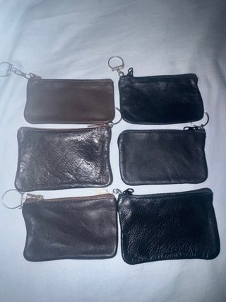 Monederos de piel (marrón y negro)