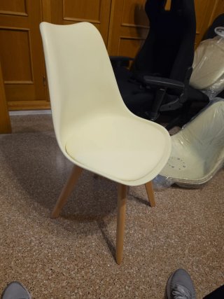Silla Nórdica Beige Madera