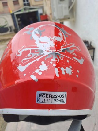 Casco Motocross Niño Rojo