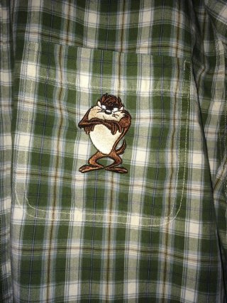 Camisa cuadros verde y blanco Demonio Tasmania