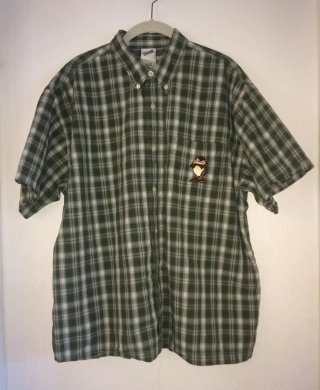 Camisa cuadros verde y blanco Demonio Tasmania
