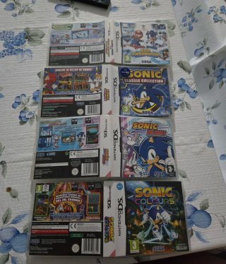 Lote 4 juegos Sonic para Nintendo DS