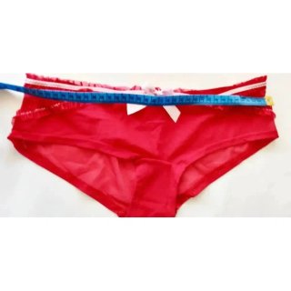 Conjunto sujetador y culotte tul rojo