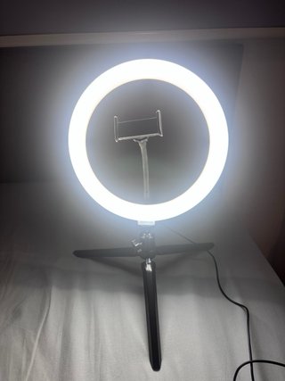 Aro de luz selfie con trípode