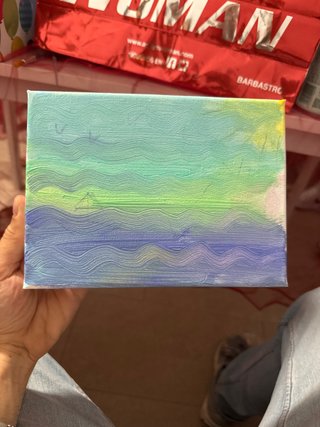 Pintura artística lienzo abstracto