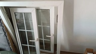 Ventana PVC corredera blanca