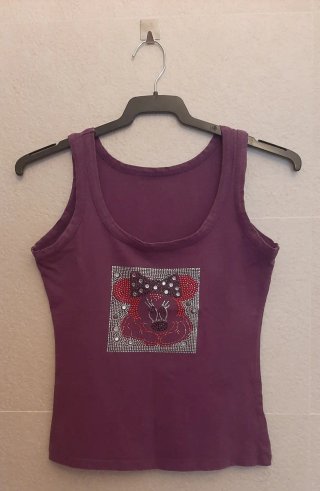 Camiseta tirantes Disney Minnie Morada
