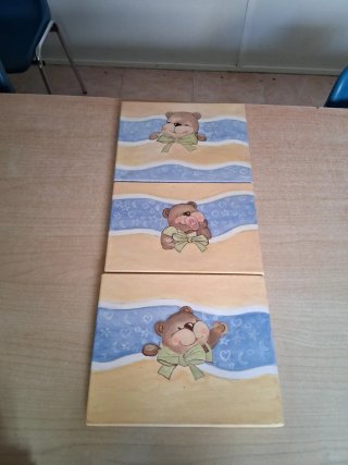 3 Cuadros Decorativos Ositos