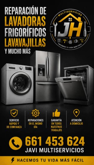 Servizi di riparazione per lavatrici e frigoriferi