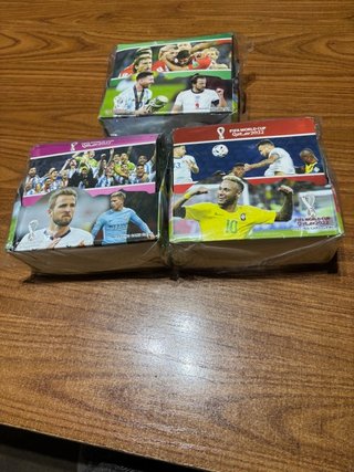 3 Scatole di figurine Mondiali Qatar 2022 - 108 Bustine