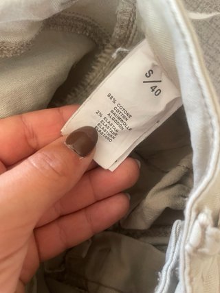Pantaloni a trombetta beige