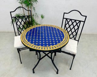 Mesa redonda mosaico 100cm
