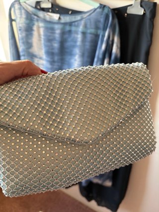 Bolso de fiesta plateado Parfois
