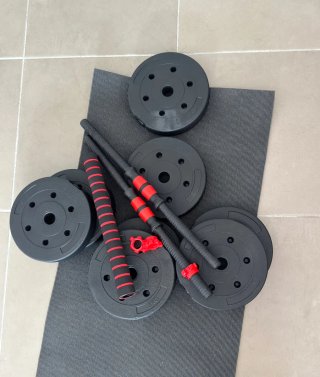 Pesas 50KG Set Mancuernas Ajustables