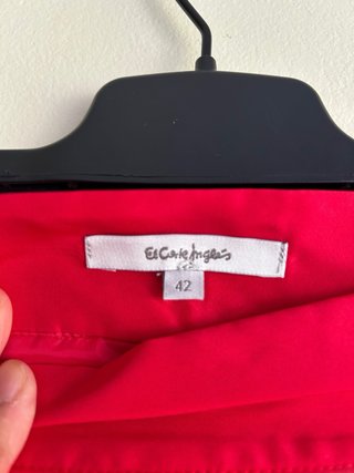 Vestido de fiesta rojo dos piezas