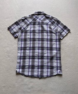 Camisa cuadros manga corta M