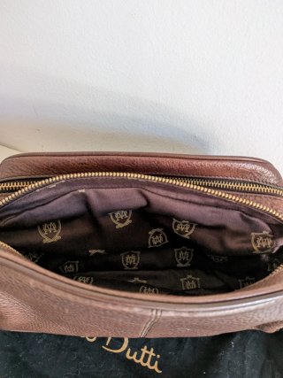 Neceser bolso Massimo Dutti Piel Marrón